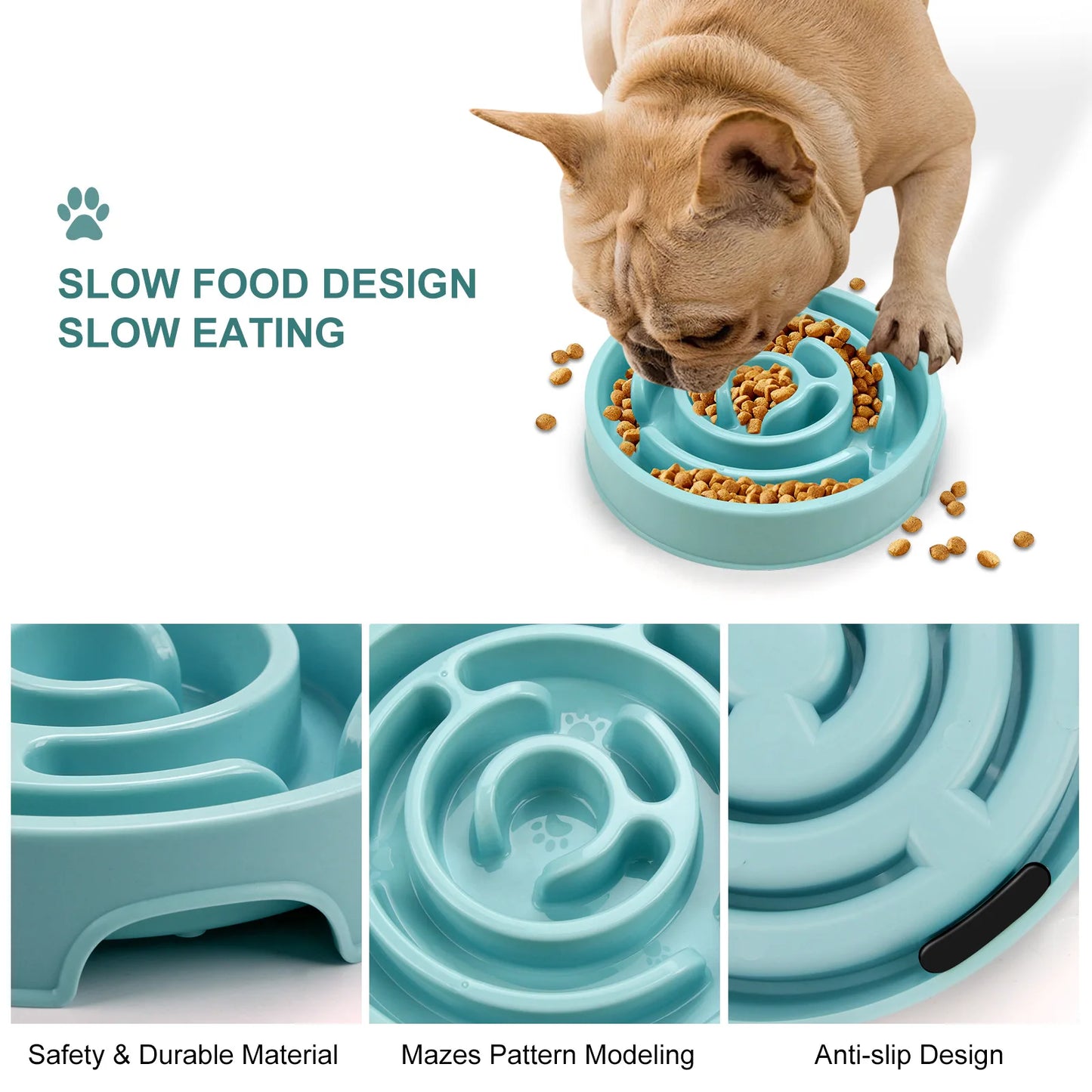 Pet cat and dog slow feeding tray pet supplies anti-choking and anti-choking cat and dog slow feeding tray licking pet supplies