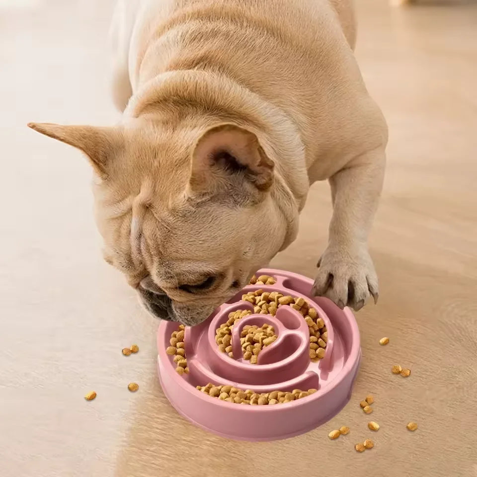 Pet cat and dog slow feeding tray pet supplies anti-choking and anti-choking cat and dog slow feeding tray licking pet supplies